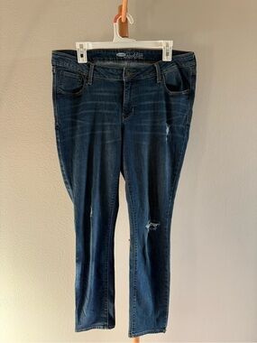Old Navy The Rockstar Blue Denim Jeans Women’s Size 16